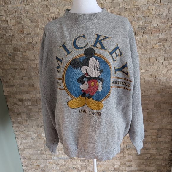 Disney Other - Vintage Disney Jerry Leigh Mickey Mouse Cotton Crewneck Sweatshirt 90s Y2K